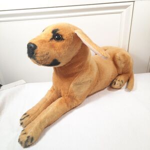 Tiger Tale Toys Mason Labrador Retriever yellow lab Plush Dog puppy realistic